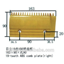 19 dents ABS, plaque de peigne en plastique escalier pour pièces d&#39;escalier